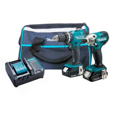 Imagem de Furadeira E Parafusadeira Impacto 18VV Kit DLX2336SYX Makita