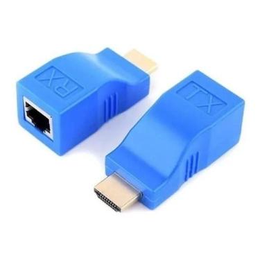 Imagem de Extensor Hdmi 3d 30 Metros Via 1 Cabo De Rede Rj45 Cat5e/6 - Nova Voo