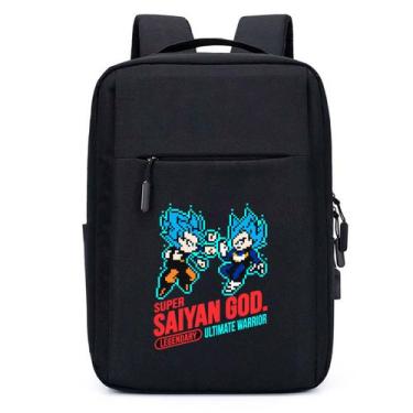 Imagem de Mochila USB Escolar Estampa Divertida Infantil Dragon Ball Espaço Para