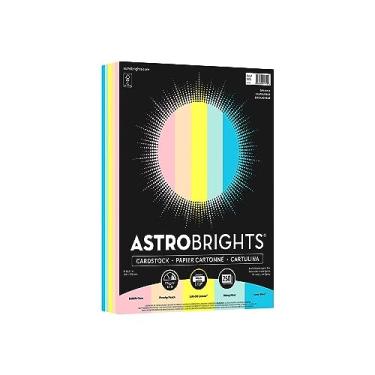 Imagem de Cartolina colorida Astrobrights, peso da capa de 29,5 kg, 8,5 x 11, cores sortidas, pacote com 250