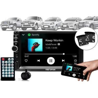 Imagem de Kit Central Multimídia 2 Din Som Pra Carro Mp5 Automotivo Touch Screen