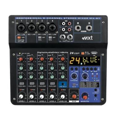 Imagem de Mesa De Som MX6T 6 Canais DSP 24 Efeitos Webcast Interface Phantom Fil