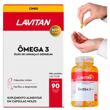 Imagem de Ômega 3 Óleo de Linhaça e Gergelim 4800mg 90 Cápsulas Lavitan Cimed