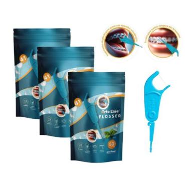Imagem de Fio Dental Para Aparelho Ortodôntico 150 Un Orto Ease Flosser