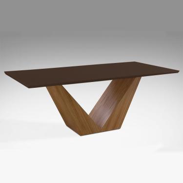 Imagem de Mesa de Jantar Versus 220cm X 110cm Laca Tabaco