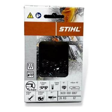 Imagem de Corrente Para Motosserra Ms 260 Stihl 33 Dentes+1elo 14pol