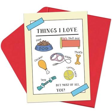 Imagem de Milianquill Cartão de Dia dos Pais do Cão - 12,78 x 17,8 cm Cartão de Dia dos Pais Engraçado com Envelope, Melhores Presentes de Dia dos Pais para Pai Marido Filho Tio, Cães Presentes para Homens de