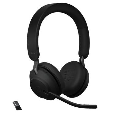 Imagem de Fones de ouvido sem fio Jabra Evolve2 65 MS com Link380a preto
