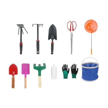 Imagem de Kokiya Conjunto de brinquedos de praia, brinquedos de areia, garfo, resistente, ferramentas de jardinagem, balde de praia, brinquedo para escavação ao ar