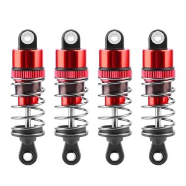 Imagem de GLOBACT RC Shock Absorber Aluminum Alloy Damper for Tamiya TT-01 TT-02 WR-02 M05 M06 TA05 1/10 RC On Road Upgrade Parts（Red）