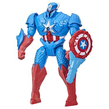Imagem de Boneco de ação Marvel Avengers Mech Strike Capitão América