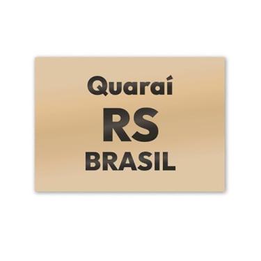 Imagem de Imã de Geladeira Quaraí RS MDF 8cm x 5cm para Lembrança