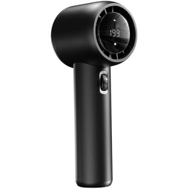 Imagem de CuzyFeelin Ventilador portátil - Ventoinhas portáteis mini turbo de alta velocidade 14500RPM com digital - [resfriamento 16H] Ventilador pessoal alimentado por bateria recarregável USB, presentes para