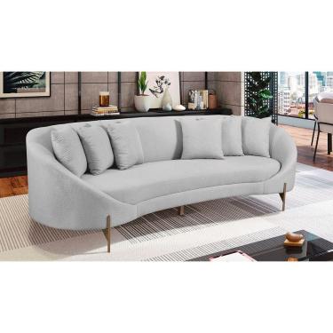 Imagem de Sofa Oásis - Linho Cinza Claro - Estofart