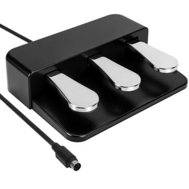 Imagem de Pedal Triplo, Pedal de Sustentação, para Aplicável ao Casio PXS1100/3000, Pedal Sustain para Teclado Piano Compatível, para Pianos, Preto
