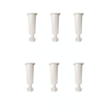Imagem de Pé de Armário Branco com Regulador de 13 a 17cm de Cozinha Kit com 4 U