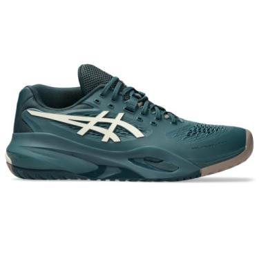 Imagem de Asics Tênis masculino Gel-Resolution X, Verde saxão/bétula, 11 Wide