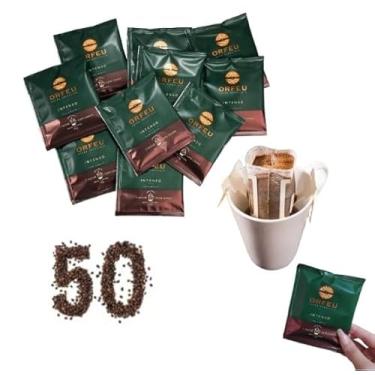 Imagem de Kit 50 Sachês Café Especial Orfeu Drip Coffee Intenso Premiado
