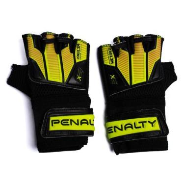 Imagem de Luva de Goleiro Penalty Futsal Juvenil Delta Indoor Training Preto/ama