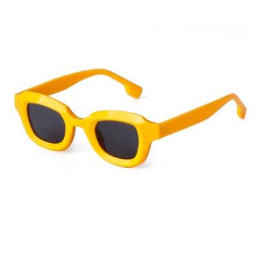 Imagem de Moda Laranja Grosso Óculos de Sol Feminino Masculino Óculos de Sol Coloridos da Moda, C7, Tamanho Único