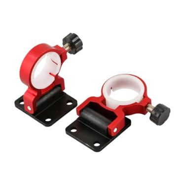 Imagem de Fenteer 2x Suporte de guarda-chuva de pesca dobrável Caixa de pesca Suporte de fixação de guarda-chuvas Liga de alumínio de guarda-chuvas para pátio de peixes, Vermelho