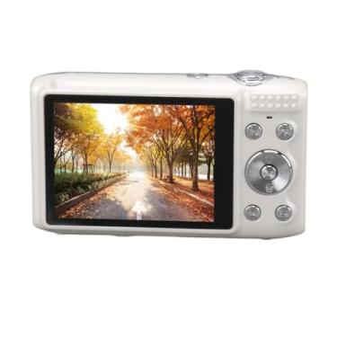 Imagem de Diydeg Câmera digital, 4K 58MP HD com foco automático, câmera compacta de apontar e disparar, dispositivo de vídeo com tela de 2,88 polegadas e zoom de 16X para fotografia de viagem (WHITE)