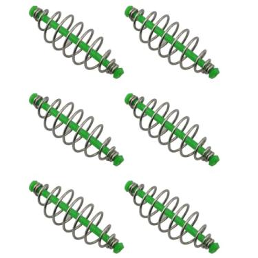 Imagem de JCBIZ 12 peças de acessórios de gancho explosivo que brilha no escuro gaiola de isca de pesca de primavera