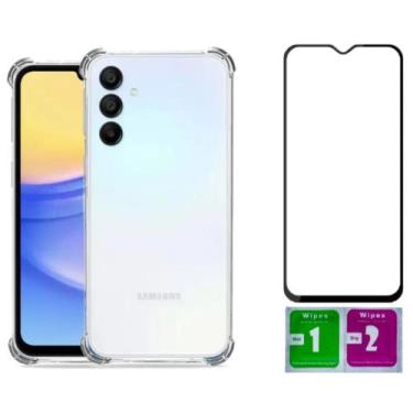 Imagem de Capa Anti Impacto Para Galaxy A15 M15 + Pelicula Vidro 3d - Mustangsho