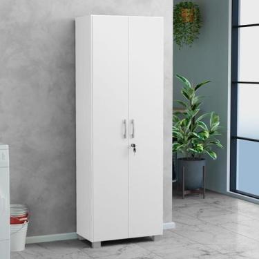 Imagem de Armário Multiuso Vegas 2 Portas com Chave Branco San Marino