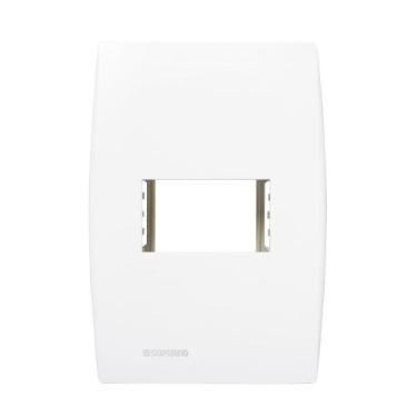 Imagem de Placa 4X2 1 Modulo Horizontal Siemens Soprano Ilus com Suporte