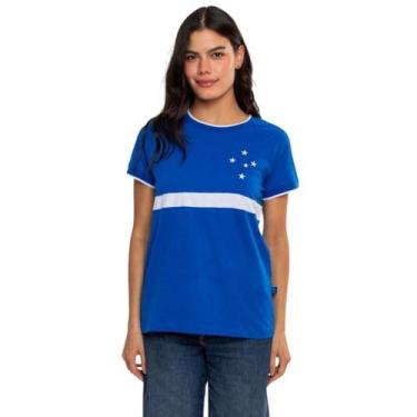 Imagem de Camiseta Baby Look Cruzeiro Oficial Orgulho Azul, Azul, G