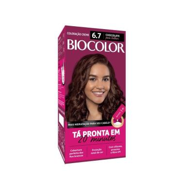Imagem de Tinta de Cabelo Biocolor Mini Kit Marrom Natural Irresistível 6.7
