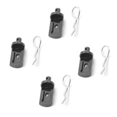 Imagem de 4PCS Aluminum Alloy RC Car Body Mount Brackets Suitable for Tamiya CW-01 Lunch Box 58347 1/12 RC Car