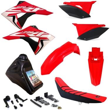 Imagem de Kit Plástico Biker Next Completo Crf 230 Adaptável Xr 200 Xr 250