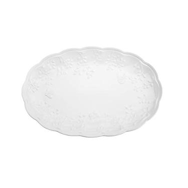 Imagem de TRAVESSA DE PORCELANA NEW BONE BUTTERFLY FLOWER 42x27,5x3,5cm