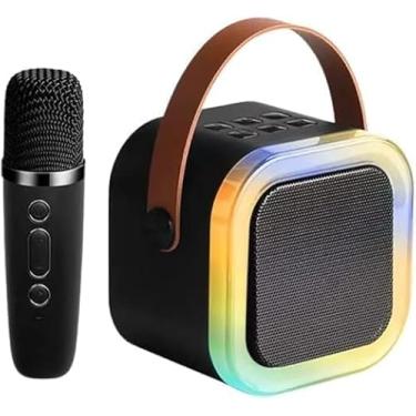 Imagem de Caixa de Som Infantil Bluetooth com Microfone Recarregável, Divertida e Sem Fio Cor Preta!