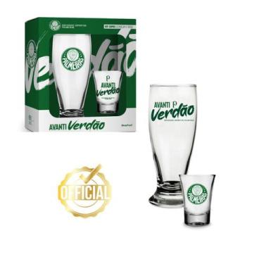 Imagem de Kit Copo Tulipa Munich 200Ml Cerveja + Copo Shot Dose 60Ml - Brasfoot