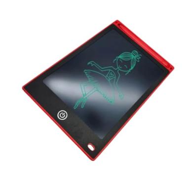 Imagem de Lousa Mágica Infantil Digital Tablet Escrita Para Desenho Criança LCD 12 Polegadas, Educativa, Portátil, Reutilizável (Vermelho)