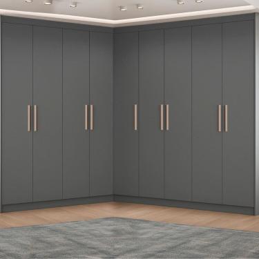 Imagem de Guarda-roupa Modulação 9 Portas Canto Paris Onix