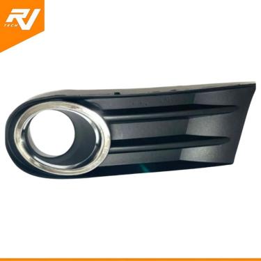 Imagem de Tela Grade Moldura Farol de Milha Gol Voyage Saveiro G5 Aro Cromado