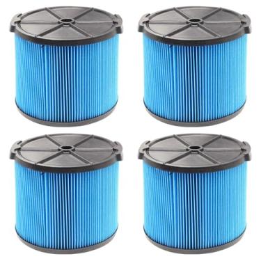 Imagem de Pacote com 4 filtros de substituição VF3500 para filtros Ridgid Wet Dry Vacuums, 3-4,5 galões, serve para WD3050, WD4070, WD4080, WD4522, 4000RV,4500RV