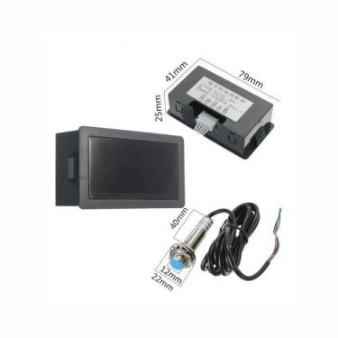 Imagem de Tacômetro Rpm Digital Lcd Com Sensor Hallmeter 12v Painel - Tomzn