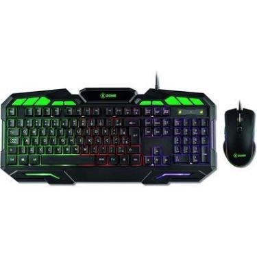 Imagem de Combo Gamer Xzone, Teclado Com 7 Cores De Iluminação E Mouse 3200 Dpi - Gtc-01
