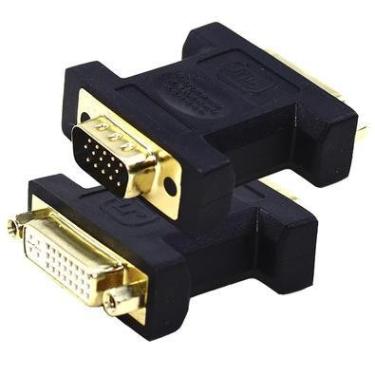 Imagem de Adaptador Dvi Femea Para Vga Macho Gold