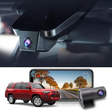 Imagem de Fitcamx Câmera frontal 2K + traseira 1080P para Toyota 4Runner 2020-2024 TRD Sport Limited Pro Off-road Venture SR5 Premium, OEM Estilo, vídeo HD duplo, WiFi&APP, Loop Gravação, G-Sensor, 64GB Cartão