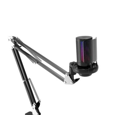 Imagem de Microfone Com Braço Articulado Profissional Led Rgb Fire Phoenix Bk-806u Preto