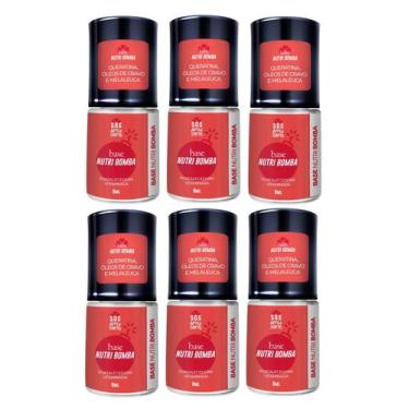 Imagem de Kit c/ 6 Base NutriBomba de Crescimento Fortalecedora Vitaminada 9ml E