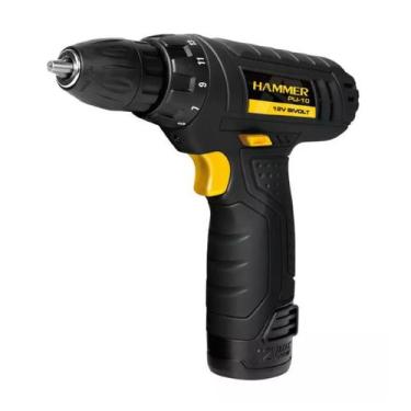 Imagem de Parafusadeira Furadeira 12v Bivolt PLI-10 550RPM Hammer