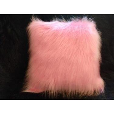 Imagem de Capa Almofada Pelúcia Pêlo Alto Luxo - 2 Lados - S DECOR, PINK