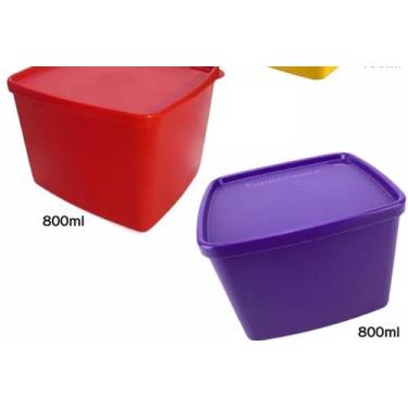 Imagem de Tupperware Jeitoso Cor Sortida 800ml - Kit 2 peças